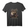 Zum Angeln geboren zur Schule gezwungen Zander T-Shirt – Lustiges Fisch Motiv für echte Angler, klassisch geschnitten
