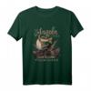 Zum Angeln geboren zur Schule gezwungen Zander T-Shirt – Lustiges Fisch Motiv für echte Angler, klassisch geschnitten