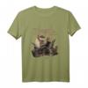 Zum Angeln geboren zur Schule gezwungen Zander T-Shirt – Lustiges Fisch Motiv für echte Angler, klassisch geschnitten