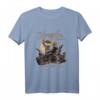 Zum Angeln geboren zur Schule gezwungen Zander T-Shirt – Lustiges Fisch Motiv für echte Angler, klassisch geschnitten