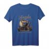 Zum Angeln geboren zur Schule gezwungen Zander T-Shirt – Lustiges Fisch Motiv für echte Angler, klassisch geschnitten