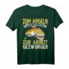 Zum Angeln Geboren Zur Arbeit Gezwungen Angler T-Shirt – Perfekt für leidenschaftliche Fischer und Hobby-Angler