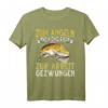 Zum Angeln Geboren Zur Arbeit Gezwungen Angler T-Shirt – Perfekt für leidenschaftliche Fischer und Hobby-Angler