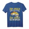 Zum Angeln Geboren Zur Arbeit Gezwungen Angler T-Shirt – Perfekt für leidenschaftliche Fischer und Hobby-Angler