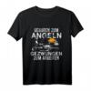 Angler & Fischer - Geboren Zum Angeln T-Shirt mit lustigem Spruch, Perfekt als Geschenk für passionierte Fischer und Angler