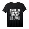 Bier Herrentag Geschenk für Angler - Angeln Motiv T-Shirt für Fischer, Männer & Frauen, perfekt für Weihnachten, Männertag & Geburtstag