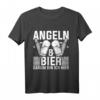 Bier Herrentag Geschenk für Angler - Angeln Motiv T-Shirt für Fischer, Männer & Frauen, perfekt für Weihnachten, Männertag & Geburtstag