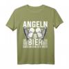 Bier Herrentag Geschenk für Angler - Angeln Motiv T-Shirt für Fischer, Männer & Frauen, perfekt für Weihnachten, Männertag & Geburtstag