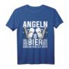 Bier Herrentag Geschenk für Angler - Angeln Motiv T-Shirt für Fischer, Männer & Frauen, perfekt für Weihnachten, Männertag & Geburtstag