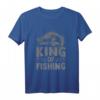 Ich Bin König Des Angelns T-Shirt – Lustiges Angel Geschenk für Fischer, Papa, Bruder, Opa & Freunde