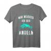 HapKoala T-Shirt für Angler - Mir reichts ich geh angeln Spruch, humorvolles Geschenk für Angelbegeisterte