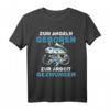 Lustiges Angler T-Shirt - Zum Angeln geboren, zur Arbeit gezwungen - Perfektes Geschenk für Papa, Ehemann, Bruder & Onkel zum Vatertag