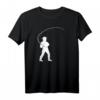 Angler mit Angelrute T-Shirt – Klassisch geschnittenes Fischer-Shirt für Wasserliebhaber & Hobbyangler