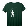 Angler mit Angelrute T-Shirt – Klassisch geschnittenes Fischer-Shirt für Wasserliebhaber & Hobbyangler