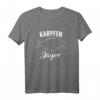 Karpfenjäger Angelrute Norwegen T-Shirt - Witziges Anglershirt für Urlaub, Bootsfischer & Fischliebhaber