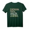 Herren Ehemann Papa Angler Legende Vatertag Angelrute Fischen T-Shirt – Vintage Design für Angler & Fischliebhaber, Perfekt für Vatertag & Geburtstag