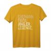 Herren Ehemann Papa Angler Legende Vatertag Angelrute Fischen T-Shirt – Vintage Design für Angler & Fischliebhaber, Perfekt für Vatertag & Geburtstag
