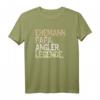 Herren Ehemann Papa Angler Legende Vatertag Angelrute Fischen T-Shirt – Vintage Design für Angler & Fischliebhaber, Perfekt für Vatertag & Geburtstag