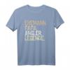 Herren Ehemann Papa Angler Legende Vatertag Angelrute Fischen T-Shirt – Vintage Design für Angler & Fischliebhaber, Perfekt für Vatertag & Geburtstag