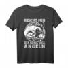Reicht mir die Rute - Lustiges Angel T-Shirt für Männer und Frauen als Geschenk für Fischer, Hobby- und Sportfischer