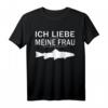 Herren Ich Liebe Es Wenn Meine Frau Mich Angeln Lässt Design T-Shirt – Lustiges Angelgeschenk für Vater, Opa, Bruder & Mann zum Geburtstag & Weihnachten