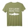 Herren Ich Liebe Es Wenn Meine Frau Mich Angeln Lässt Design T-Shirt – Lustiges Angelgeschenk für Vater, Opa, Bruder & Mann zum Geburtstag & Weihnachten