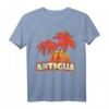 Antigua Sommerpalmen 80er Beach Sunset T-Shirt – Retro Tropisches Strand-Design für Sommer, Pool & Urlaub