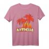 Antigua Sommerpalmen 80er Beach Sunset T-Shirt – Retro Tropisches Strand-Design für Sommer, Pool & Urlaub