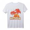 Antigua Sommerpalmen 80er Beach Sunset T-Shirt – Retro Tropisches Strand-Design für Sommer, Pool & Urlaub