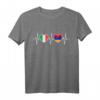 Italien und Armenien Fahnen T-Shirt – Zeichen der Toleranz, Integration und doppelte Staatsbürgerschaft als Geschenk zum Flaggen Tag