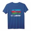 Aserbaidschan Flagge T-Shirt | Patriotisches Vintage Grunge Tee Geschenk für Reisen, Veranstaltungen & Nationalstolz