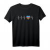 Aserbaidschan Heartbeat I Love Aserbaidschan Flagge Geschenk T-Shirt - Patriotisches Souvenir für Fans, Touristen und Stolze Aserbaidschaner