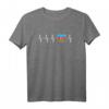 Aserbaidschan Heartbeat I Love Aserbaidschan Flagge Geschenk T-Shirt - Patriotisches Souvenir für Fans, Touristen und Stolze Aserbaidschaner