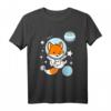 Fuchs Astronaut Demiboy Pride T-Shirt - Genderneutrales Support-Shirt für LGBTQ+ Community, klassisch geschnitten