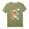 Fuchs Astronaut Demiboy Pride T-Shirt - Genderneutrales Support-Shirt für LGBTQ+ Community, klassisch geschnitten