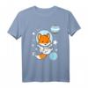 Fuchs Astronaut Demiboy Pride T-Shirt - Genderneutrales Support-Shirt für LGBTQ+ Community, klassisch geschnitten