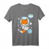 Fuchs Astronaut Demiboy Pride T-Shirt - Genderneutrales Support-Shirt für LGBTQ+ Community, klassisch geschnitten