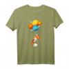 Fox Astronaut T-Shirt im Weltraum mit Planeten und Luftballons – Perfektes Geschenk für Astronomie- und Weltraumfans