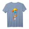 Fox Astronaut T-Shirt im Weltraum mit Planeten und Luftballons – Perfektes Geschenk für Astronomie- und Weltraumfans