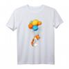 Fox Astronaut T-Shirt im Weltraum mit Planeten und Luftballons – Perfektes Geschenk für Astronomie- und Weltraumfans
