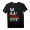 Eat Sleep Injera Repeat T-Shirt – Kulturelles Habesha Design für Äthiopier und Eritreer, Perfekt als Geschenk zu Weihnachten, Ostern oder Geburtstag