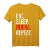 Eat Sleep Injera Repeat T-Shirt – Kulturelles Habesha Design für Äthiopier und Eritreer, Perfekt als Geschenk zu Weihnachten, Ostern oder Geburtstag