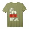 Eat Sleep Injera Repeat T-Shirt – Kulturelles Habesha Design für Äthiopier und Eritreer, Perfekt als Geschenk zu Weihnachten, Ostern oder Geburtstag