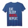 Eat Sleep Injera Repeat T-Shirt – Kulturelles Habesha Design für Äthiopier und Eritreer, Perfekt als Geschenk zu Weihnachten, Ostern oder Geburtstag