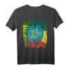 Äthiopien Flagge Damen Herren Kinder T-Shirt - Klassisch geschnitten mit doppeltem Saum, ideal für Patriotismus & Kultur