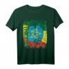 Äthiopien Flagge Damen Herren Kinder T-Shirt - Klassisch geschnitten mit doppeltem Saum, ideal für Patriotismus & Kultur