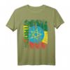 Äthiopien Flagge Damen Herren Kinder T-Shirt - Klassisch geschnitten mit doppeltem Saum, ideal für Patriotismus & Kultur
