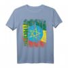 Äthiopien Flagge Damen Herren Kinder T-Shirt - Klassisch geschnitten mit doppeltem Saum, ideal für Patriotismus & Kultur
