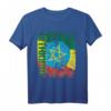 Äthiopien Flagge Damen Herren Kinder T-Shirt - Klassisch geschnitten mit doppeltem Saum, ideal für Patriotismus & Kultur