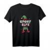 Sport Elfe Weihnachtsoutfit Partnerlook Geschenk - Festliche Weihnachtskleidung mit Elfenhut, Schneeflocken & Socken für Familien und Sportler